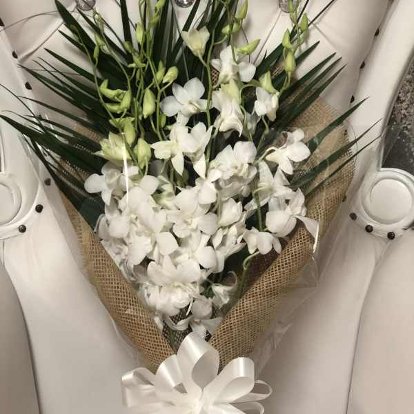 Wrapped Orchids with Palms