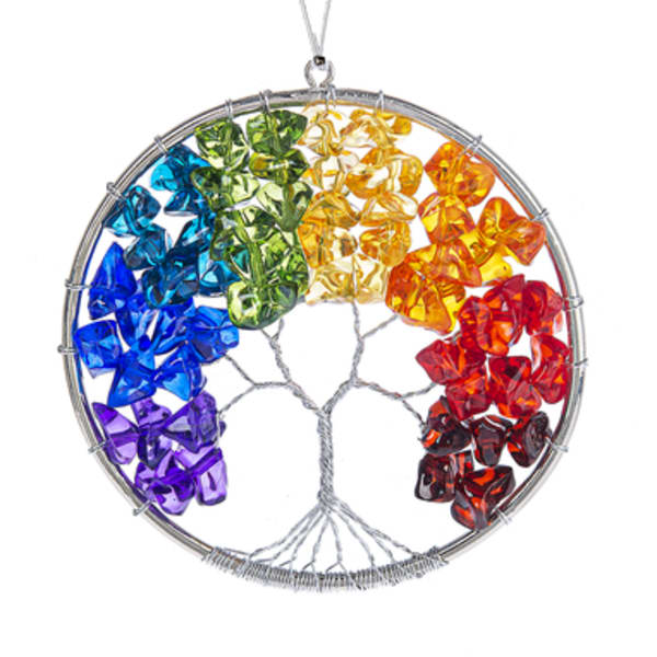 Rainbow Tree of Life Ornament