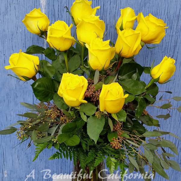 Dozen Yellow Roses