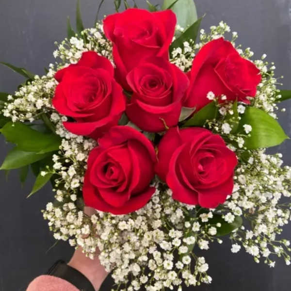 All red rose mini dance bouquet