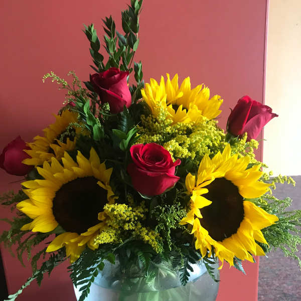 Sunflowers & Roses
