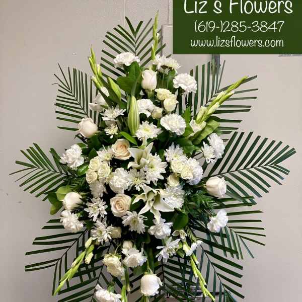 White Sympathy Standing Spray