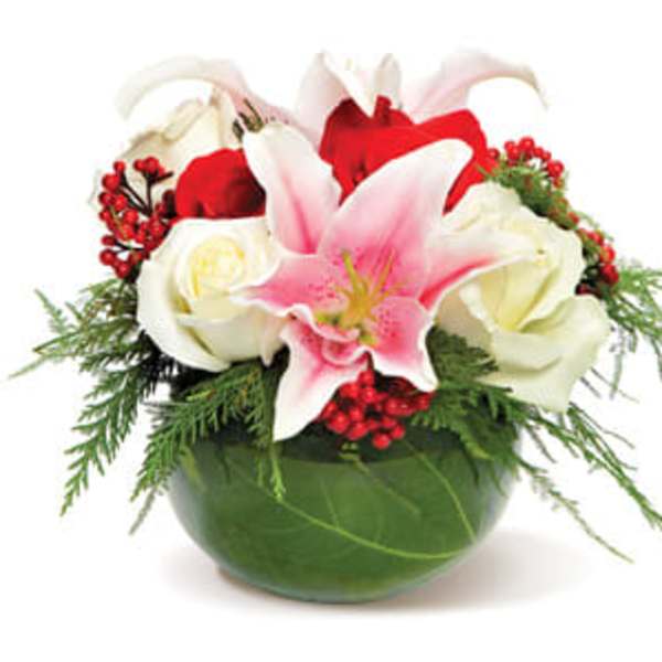 Holiday Bubble Bowl Centerpiece