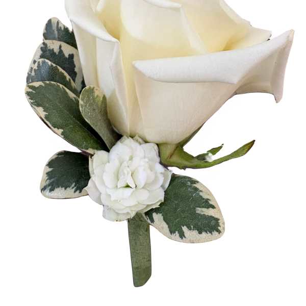White Rose Boutonniere
