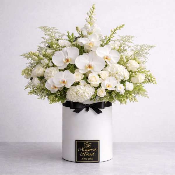 White Serenity By Newport Florist