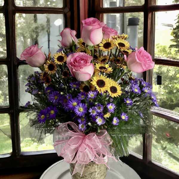 Asters, Daisies and Roses by Petals
