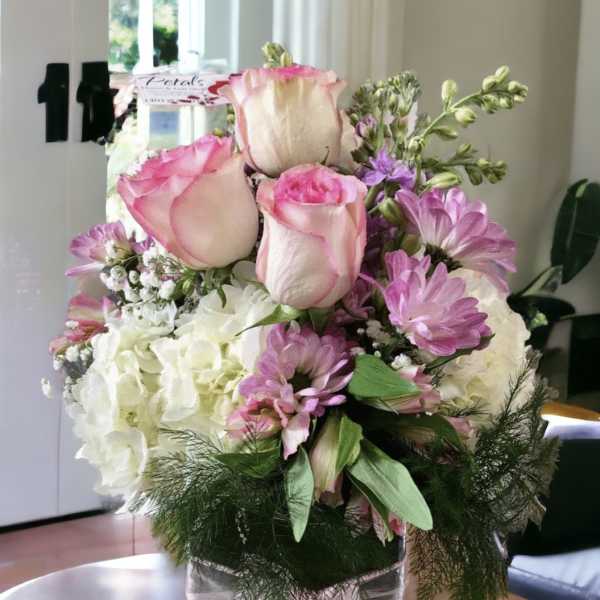 Pinky Pink Cube by Petals