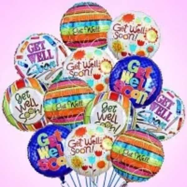 GET WELL SOON BALLOON BOUQUET