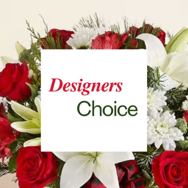 Designers Choice Christmas Bouquet - Vase