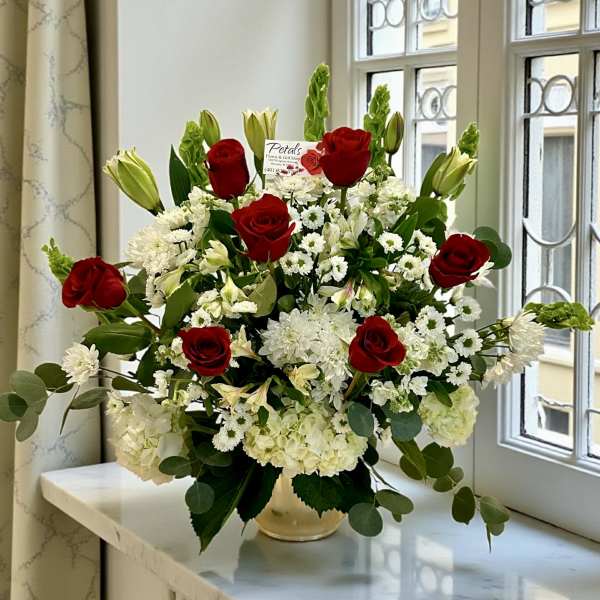 Loving Red Embrace Tribute by Petals