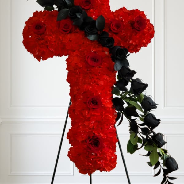 Pure Love Red and black Cross