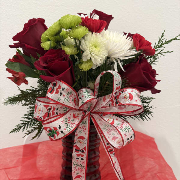 Festive Noel Vase