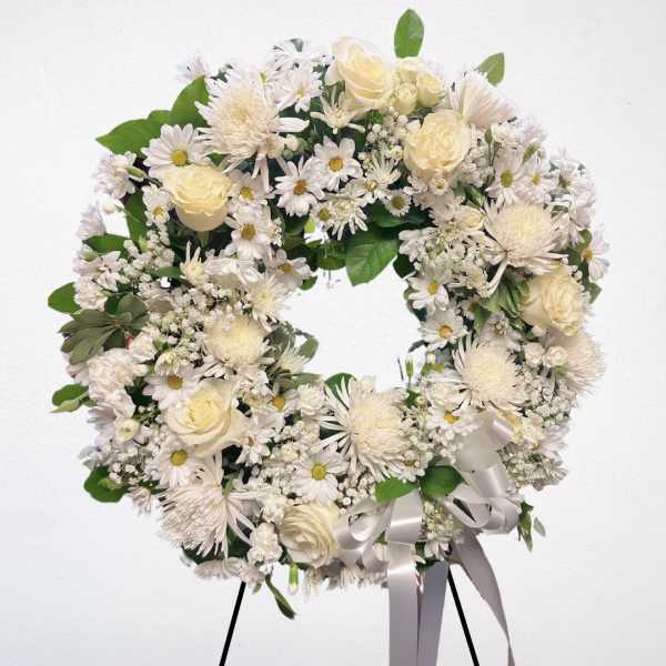 White Serenity Wreath