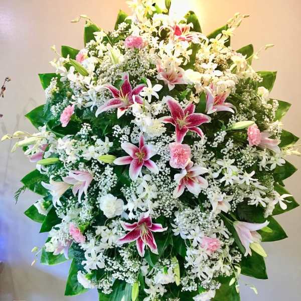 #86 Casablanca & Orchids Wreath