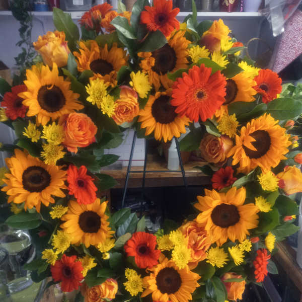 Sunny Sunflower Wreath