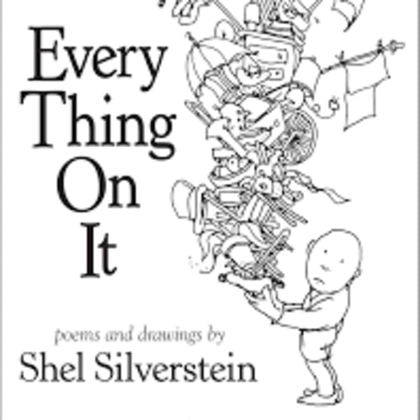 Book cover reading "Every Thing On It" with a black-and-white drawing