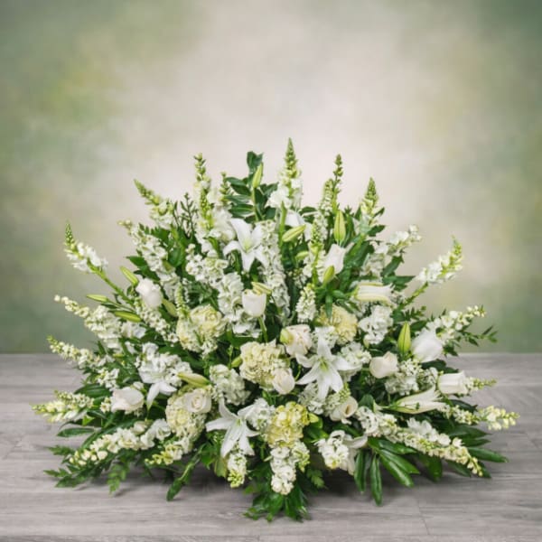 Elegant White Floor Basket