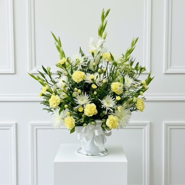 Peaceful Tribute Basket Arrangement