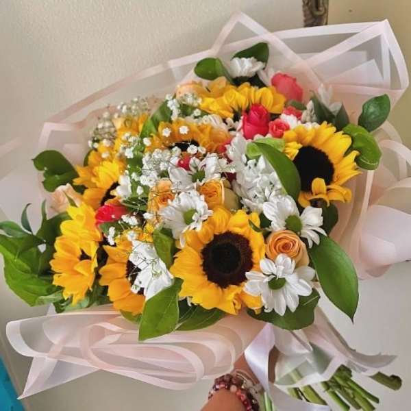 Springful Wrapped Bouquet