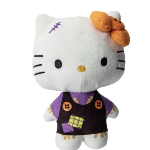 Hello Kitty plush toy in a Halloween outfit