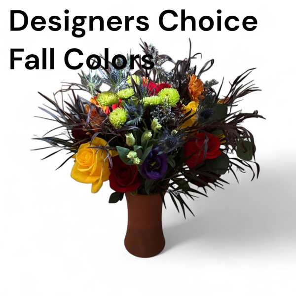 Designer Choice of Fall Colored Flowers
