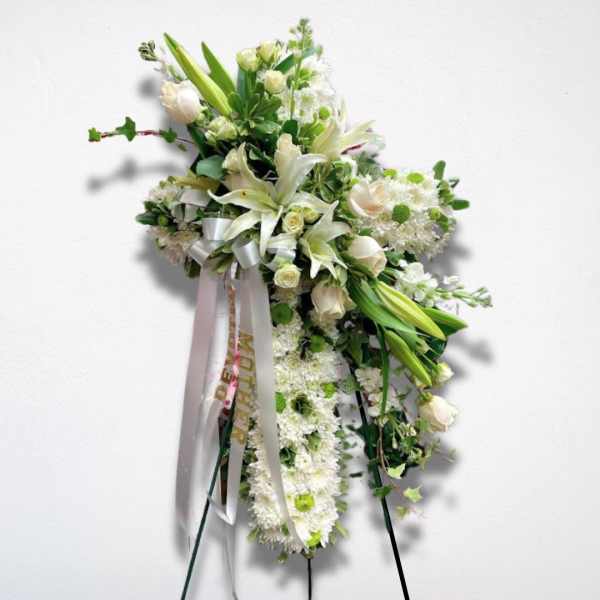 Pure White Farewell Cross