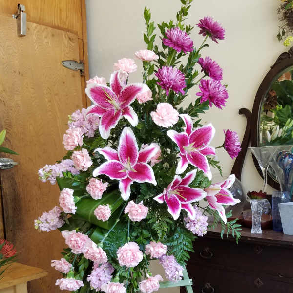 Peaceful Remembrance standing spray