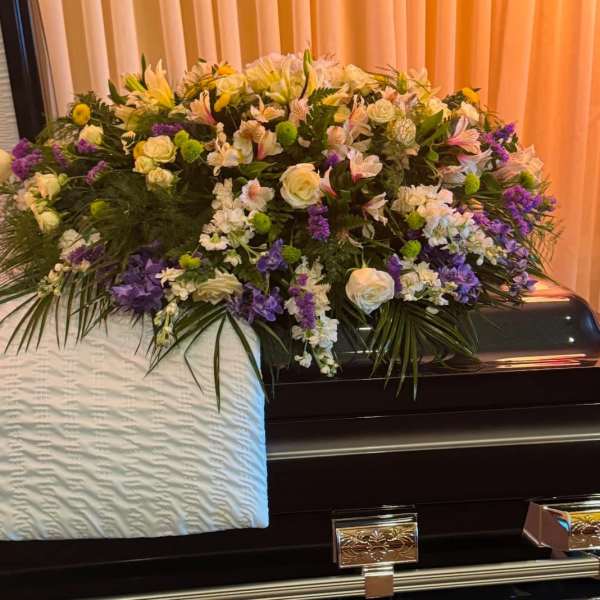 Peace and Love Casket Spray