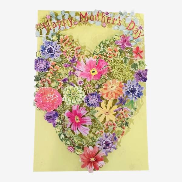 Mother’s Day Floral Heart Card ( Roger La Borde)