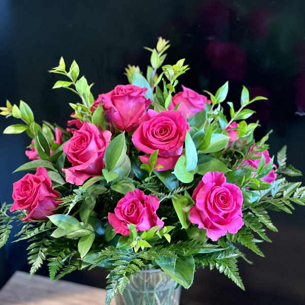 Traditional Dozen in Hot Pink