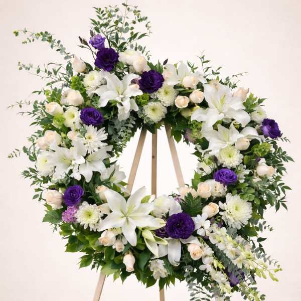 Eternal Peace Heart Wreath