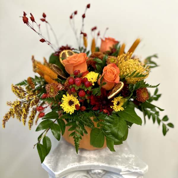 Harvest Pumpkin By Westford Florist Art by Veny