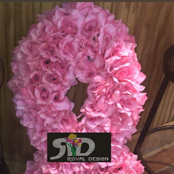 Custom Breath Cancer Silk Wreath
