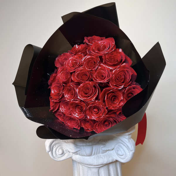 Glittered Red Bouquet