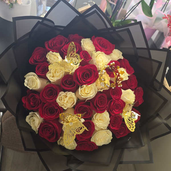 Ramo de rosas 50 rosas