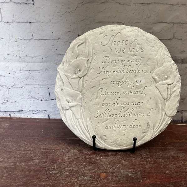 Those we love plaque