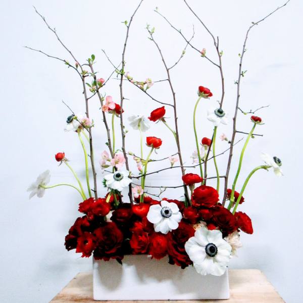 Modern Love Garden Screen Red