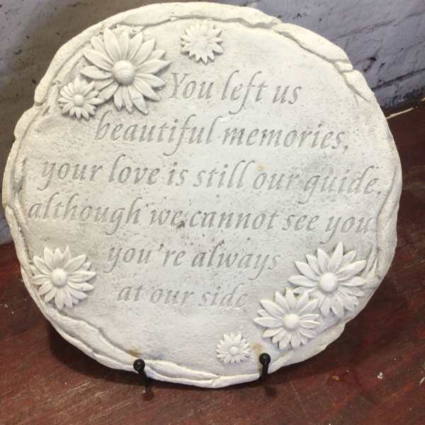 You Left Us Plaque