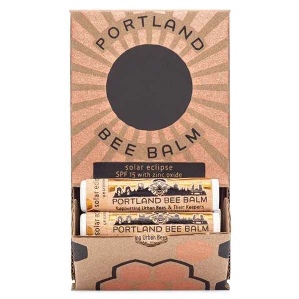 Portland Bee Balm lip balm gift set in a cardboard display box