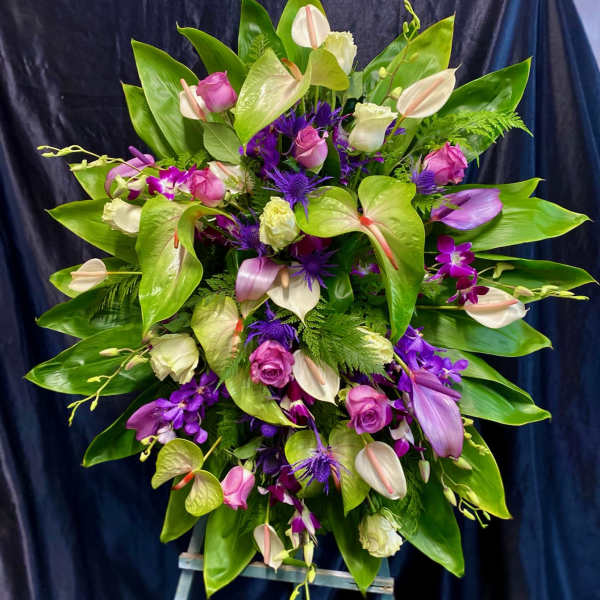 TROPICAL STANDING SPRAY LARGE # L #4