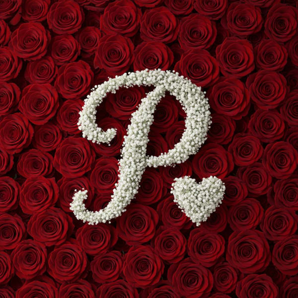 Baby's Breath Letter - P