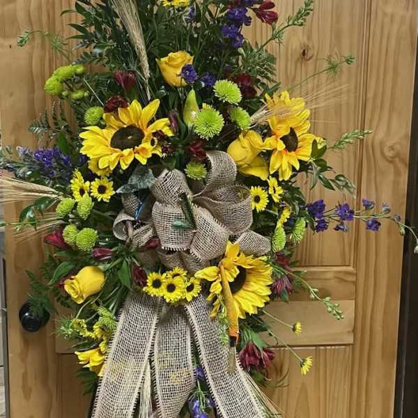 Sympathy- Sunflower standing spray