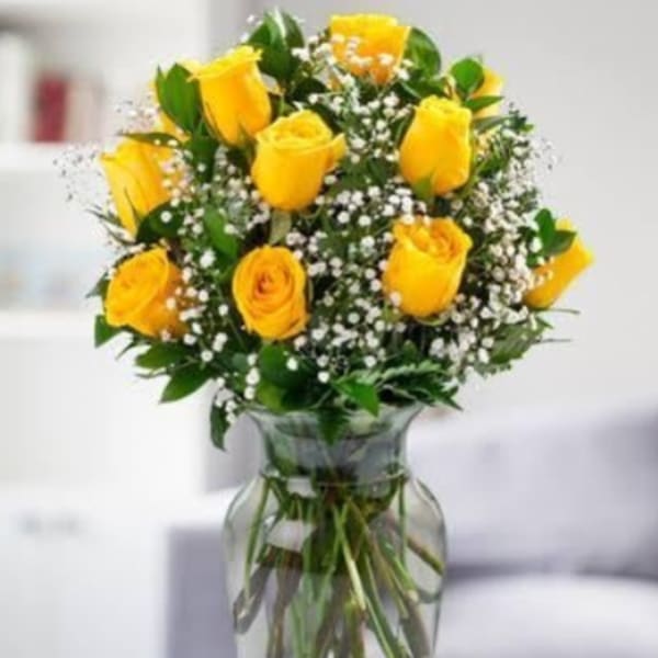 "Sunlit Grace Roses"