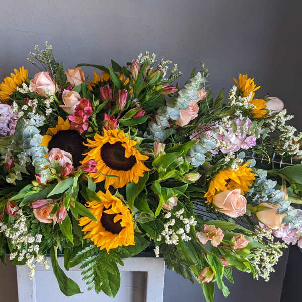 FUNERAL CASKET SPRAY - Field of Dreams 110