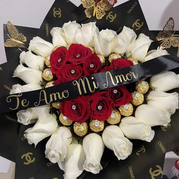 Red center chocolate heart