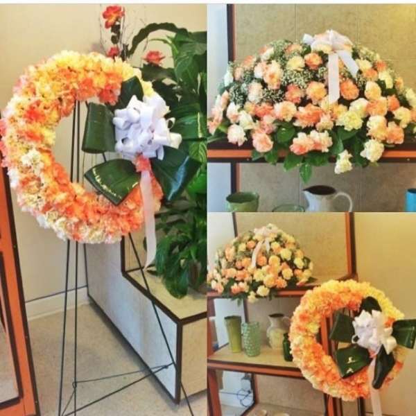 3 piece all carnations package