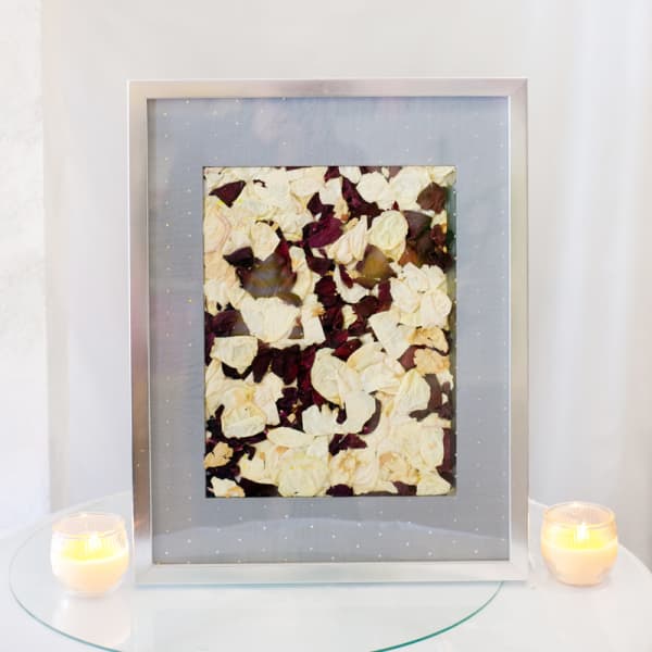 Bride's Dried Flowers in a Frame