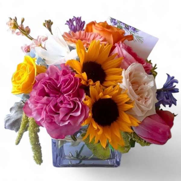 Pretty In Bloom - Bright & Cheerful Seasonal Bouquet | Haddonfield Delivery