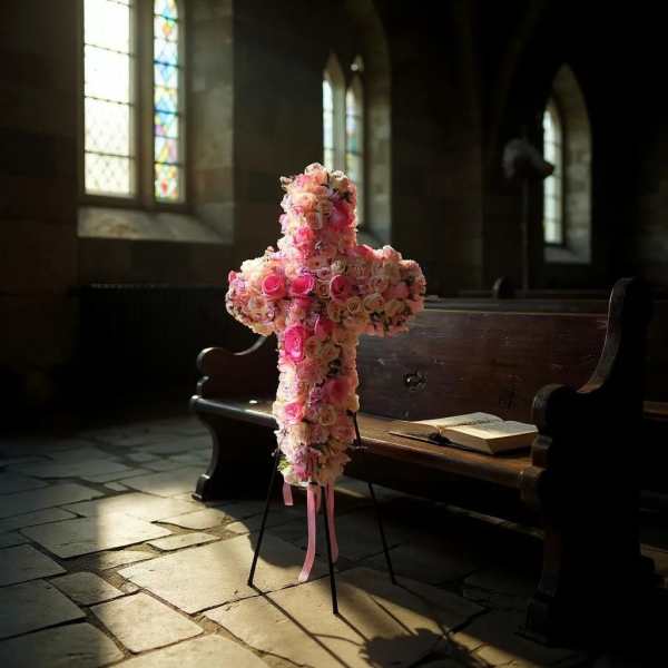 Graceful Pink Cross Tribute