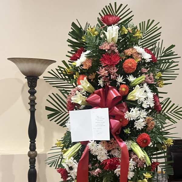 Standing spray in an array of colors